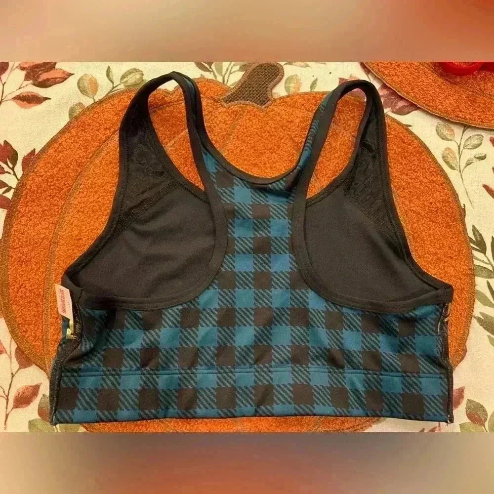 Victoria's Secret pink plaid sports bra - Picture 2 of 3